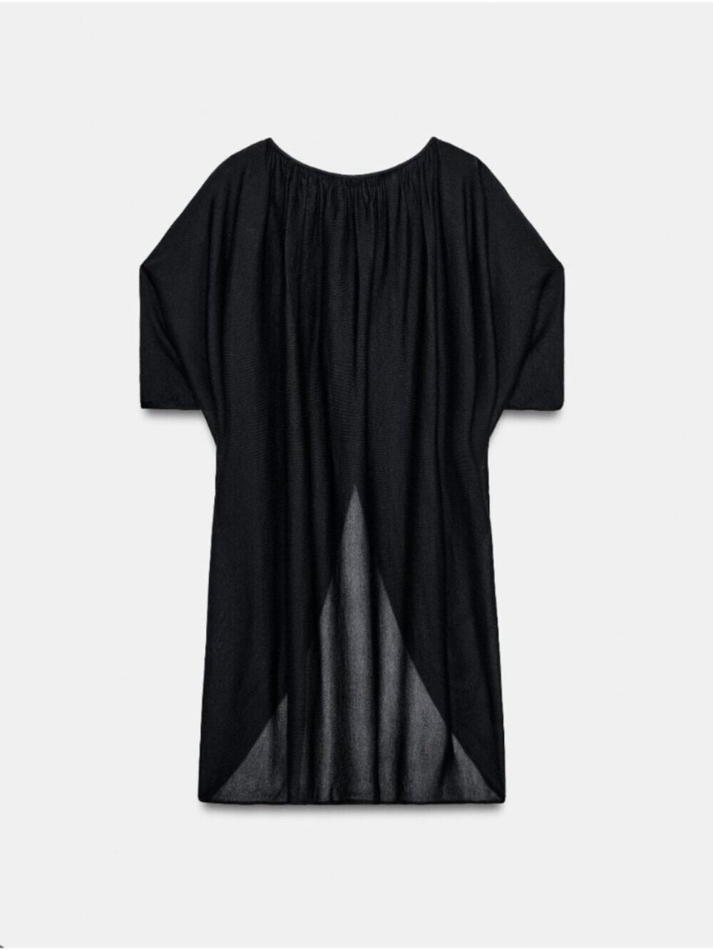 NWT ZARA | Tunic Top Front Split Navy Sz M